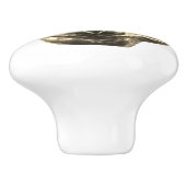 Golden Cat – goldene Katze – vergoldeter Kater Keramische Knop (Zijkant)