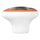 Golden Cat – goldene Katze – vergoldeter Kater Keramische Knop (Zijkant)