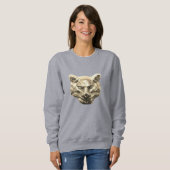 Golden Cat – goldene Katze – vergoldeter Kater Trui (Voorkant volledig)