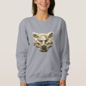 Golden Cat – goldene Katze – vergoldeter Kater Trui (Voorkant)