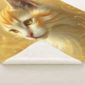 Golden cat  sherpa deken (3/4)