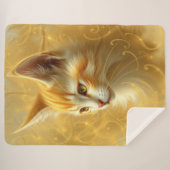 Golden cat  sherpa deken (Voorkant (horizontaal))