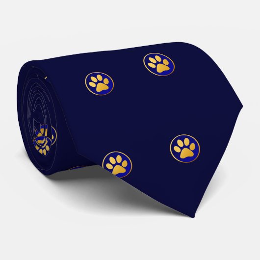 Golden Cat's Paw-Stropdas Stropdas (Opgerold)