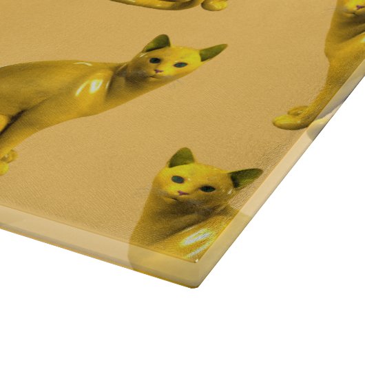 Golden Cats Snijplank (Hoek)