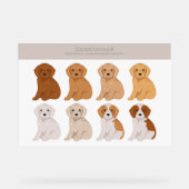 Golden Cavalier hondenmix Acryl Bord (Voorkant)