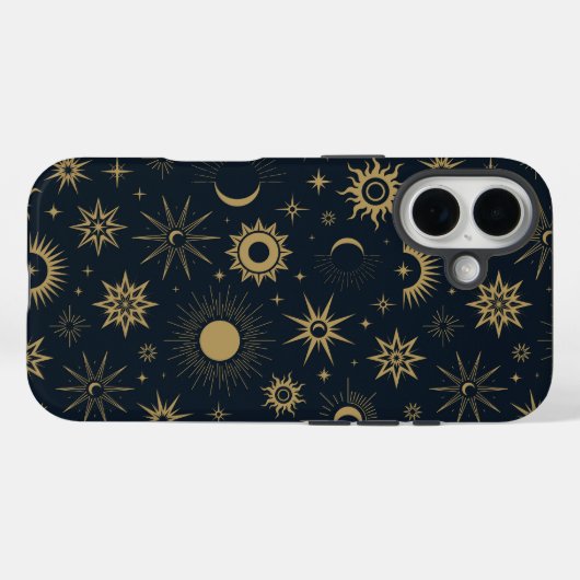 Golden Celestial Burst Case-Mate iPhone Case (Achterkant (horizontaal))