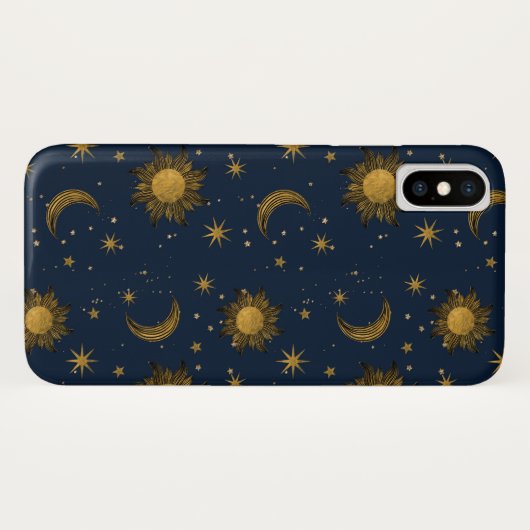 Golden Celestial Case-Mate iPhone Case (Achterkant (horizontaal))