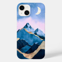 Golden Celestial Peaks Waterverf