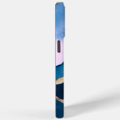 Golden Celestial Peaks Waterverf Case-Mate iPhone Case (Achterkant / Rechts)