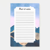 Golden Celestial Peaks Waterverf Post-it® Notes (Voorkant)