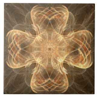 Golden Celtic Cross II Pattern Ceramic Tegel Tegeltje