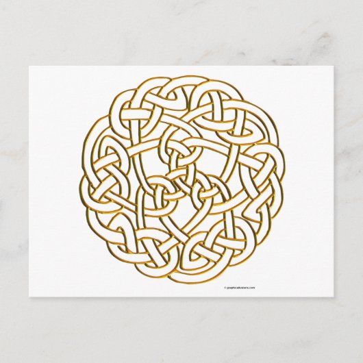 Golden Celtic Knot Briefkaart (Voorkant)