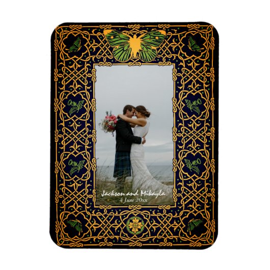 Golden Celtic Knot Lijst Magneet (Verticaal)