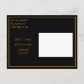 Golden Celtic Knot Save the Date Notice Post Aankondigingskaart (Achterkant)