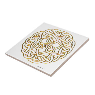 Golden Celtic Knot Tegeltje