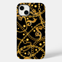 Golden chain Classy Case-Mate iPhone 14 Plus Hoesje
