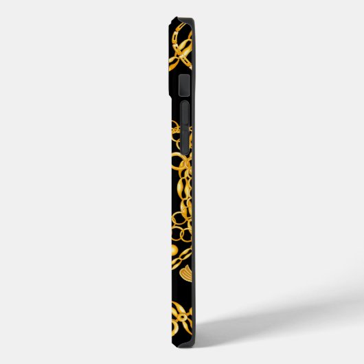 Golden chain Classy Case-Mate iPhone Case (Achterkant / Links)