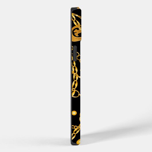 Golden chain Classy Case-Mate iPhone Case (Achterkant / Rechts)