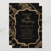 Golden chain glamour leopard cheetah kaart (Voorkant / Achterkant)