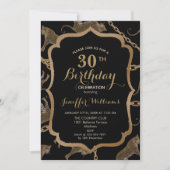 Golden chain glamour leopard cheetah kaart (Voorkant)