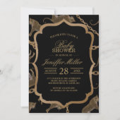 Golden chain glamour leopard cheetah kaart (Voorkant)