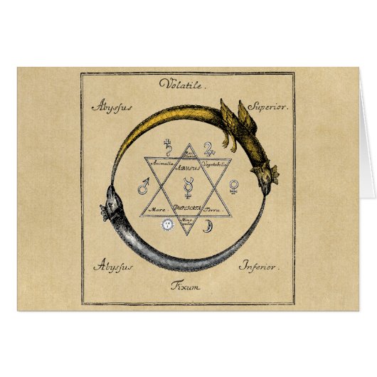 Golden chain of Homer Note Cards (Voorkant Horizontaal)