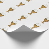 Golden Chalice en Host - Heilige Communie Cadeaupapier (Hoek)