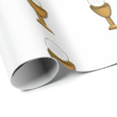 Golden Chalice en Host - Heilige Communie Cadeaupapier (Rol Hoek)