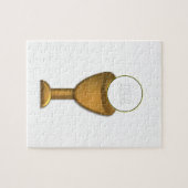 Golden Chalice en Host - Heilige Communie Legpuzzel (Horizontaal)