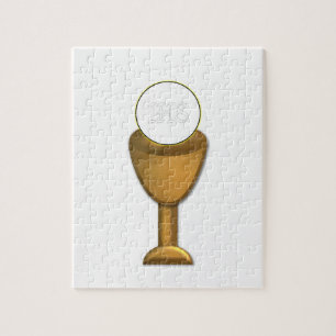 Golden Chalice en Host - Heilige Communie Legpuzzel
