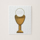 Golden Chalice en Host - Heilige Communie Legpuzzel (Verticaal)