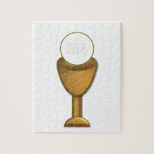 Golden Chalice en Host - Heilige Communie Legpuzzel