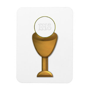 Golden Chalice en Host - Heilige Communie Magneet