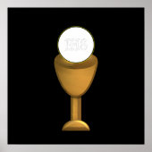 Golden Chalice en Host - Heilige Communie Poster (Voorkant)
