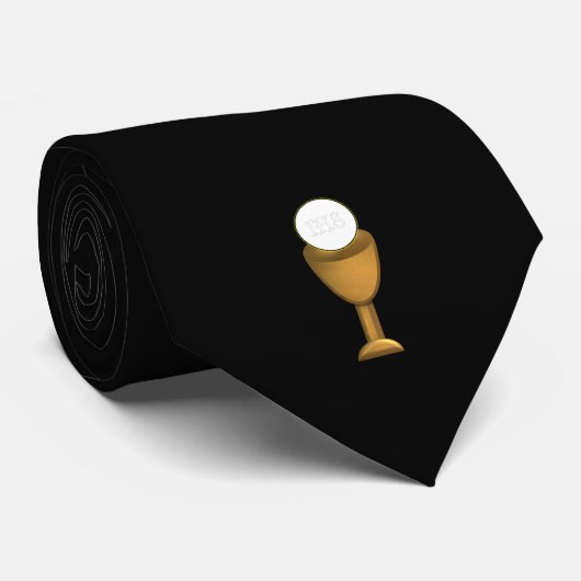 Golden Chalice en Host - Heilige Communie Stropdas (Opgerold)