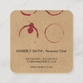 Golden Chalice Vierkante Visitekaartje (Achterkant)