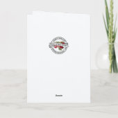 Golden Chalice & White Roses Priest Birthday  Kaart (Achterkant)