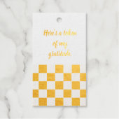 Golden Checkered “Thank You” Tag  (Voorkant)