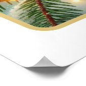 Golden Cheer: US-Goldfinch's feestelijke kerst Poster (Hoek)