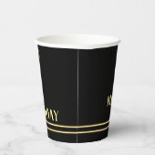 Golden Cheers Festive Birthday Paper Cups Papieren Bekers (Rechts)