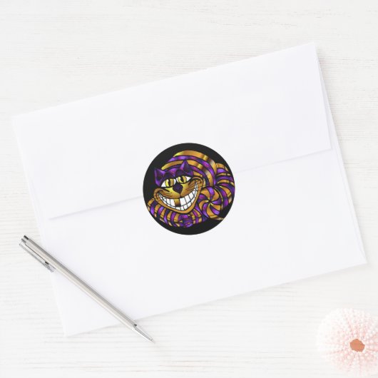 Golden Cheshire Cat Sticker (Envelop)