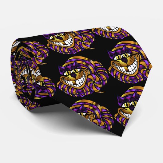 Golden Cheshire Cat Stropdas (Opgerold)
