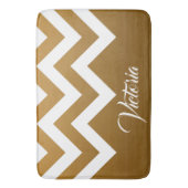 Golden Chevrons Badmat (Voorkant Verticaal)