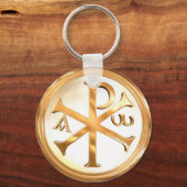Golden Chi-Rho Sleutelhanger (Voorkant)