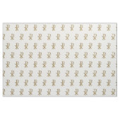 Golden Chi Rho Symbol Fabric Stof (Yard (91,4 cm))