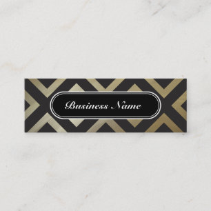 Golden Chic Graphic Square Patroon Mini Visitekaartje