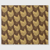 Golden Chickens Cadeaupapier (Vlak)