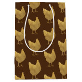 Golden Chickens Medium Cadeauzakje (Voorkant)