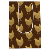 Golden Chickens Medium Cadeauzakje (Achterkant)