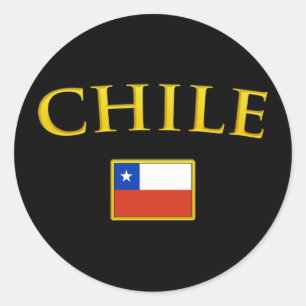 Golden Chile Ronde Sticker